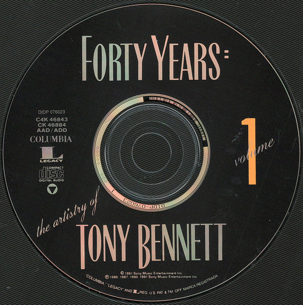 Tony Bennett - Forty Years: The Artistry Of Tony Bennett Vinyl Record