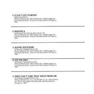 Dizzy Gillespie - Lady Be Good (CD) - 1989