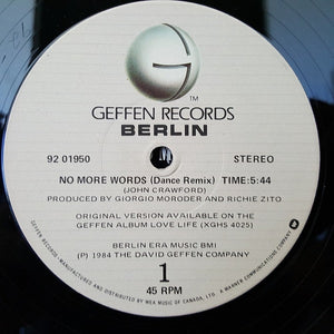 Berlin - No More Words / Dancing In Berlin - 1984