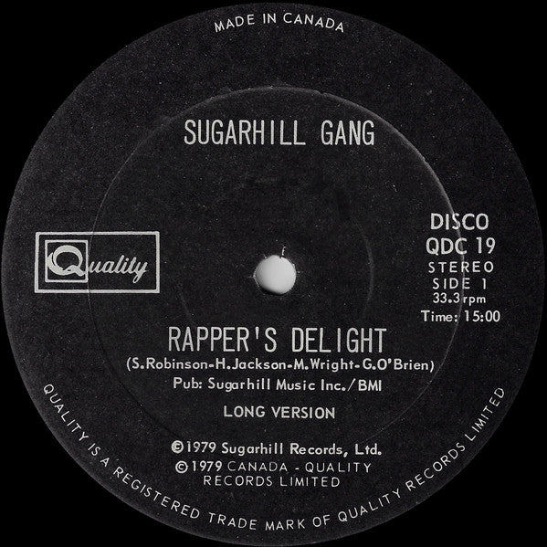 Sugarhill Gang - Rapper's Delight - 1979
