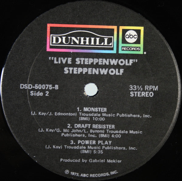 Steppenwolf - Live Vinyl Record
