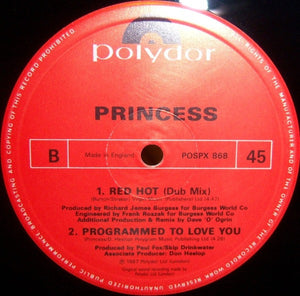 Princess - Red Hot - 1987