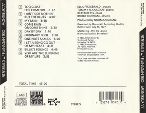 Ella Fitzgerald With Tommy Flanagan Trio - Montreux '77 (CD) - 1989