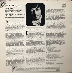 Claude Debussy : London Symphony Orchestra Conducted By André Previn - Debussy: Images For Orchestra, Prélude À L'Après-Midi D'Un Faune - 1979