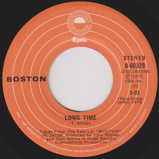 Boston - Long Time - 1976