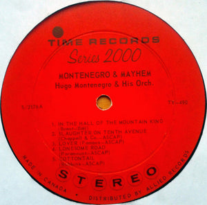 Hugo Montenegro And His Orchestra - Montenegro & Mayhem - 1965