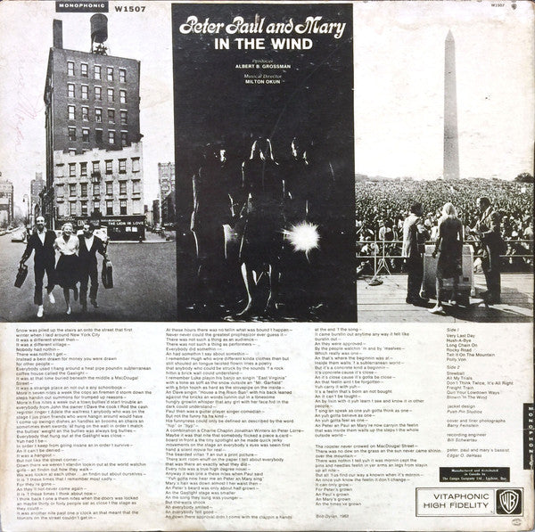 Peter, Paul & Mary - In The Wind - 1963