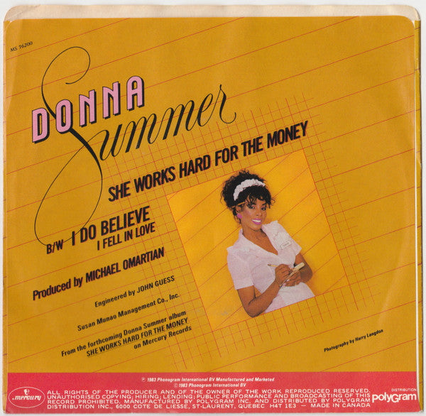 Donna Summer - She Works Hard For The Money / I Do Believe (I Fell In Love)
