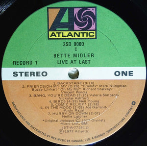 Bette Midler - Live At Last
