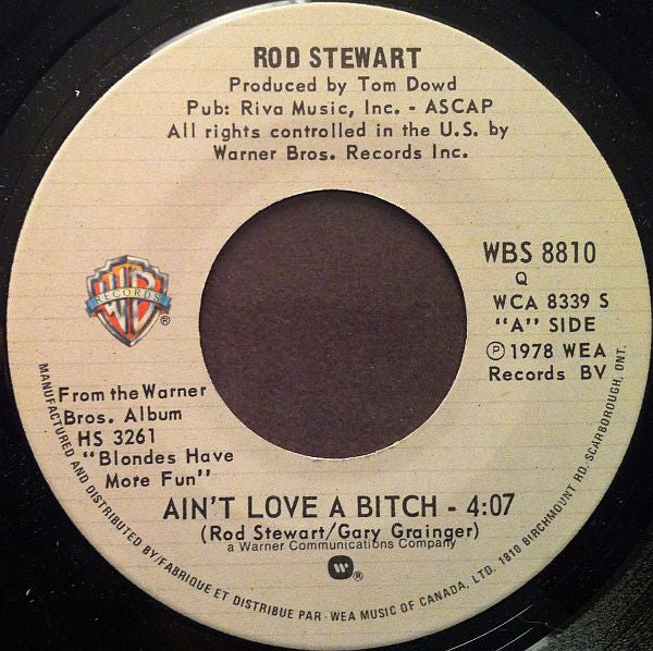 Rod Stewart - Ain't Love A Bitch