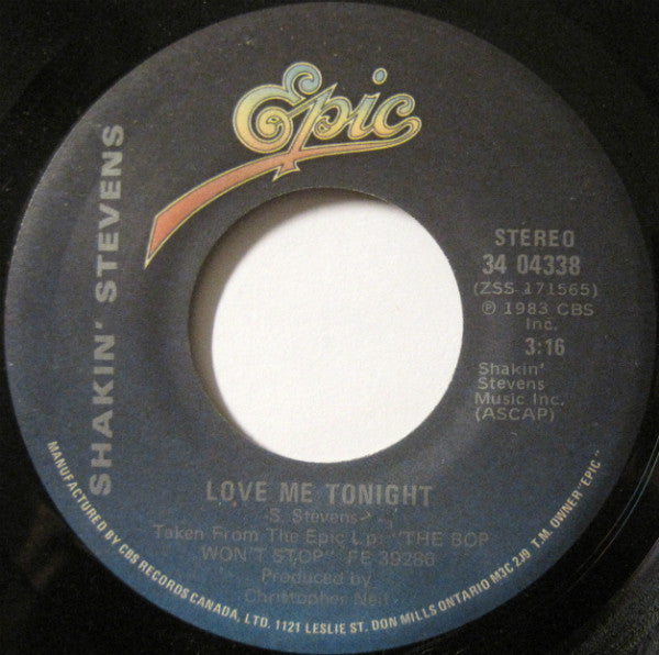 Shakin' Stevens - I Cry Just A Little Bit Vinyl Record