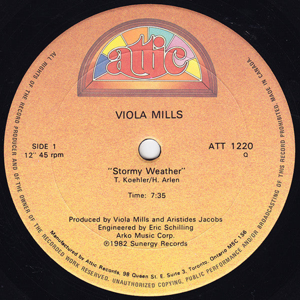 Viola Wills - Stormy Weather - 1982