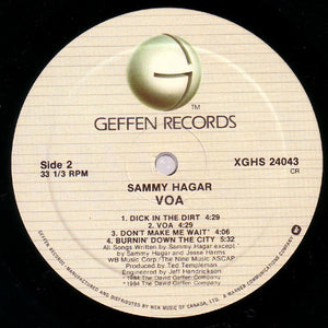 Sammy Hagar - VOA - 1984