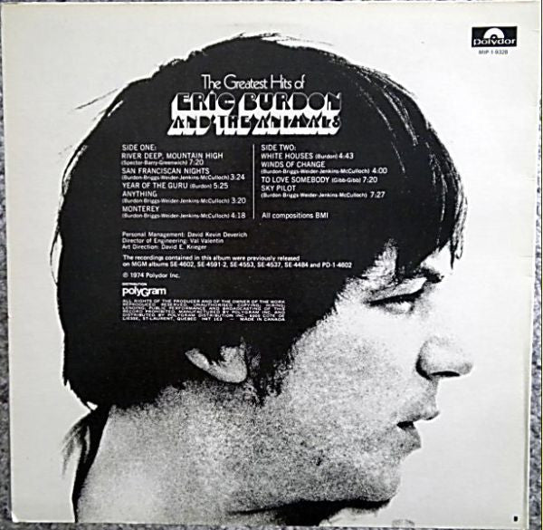 Eric Burdon & The Animals - The Greatest Hits Of Eric Burdon And The Animals -