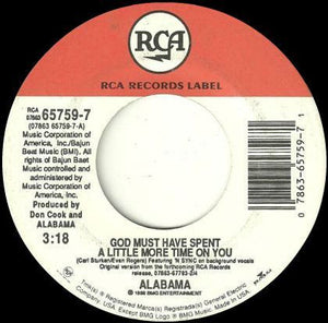 Alabama - God Must Have Spent A Little More Time On You - 1999
