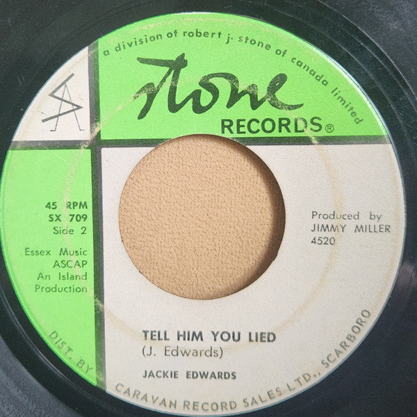 Jackie Edwards - Come Back Girl / Tell Him You Lied - 1967