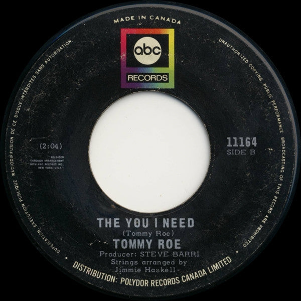 Tommy Roe - Dizzy / The You I Need