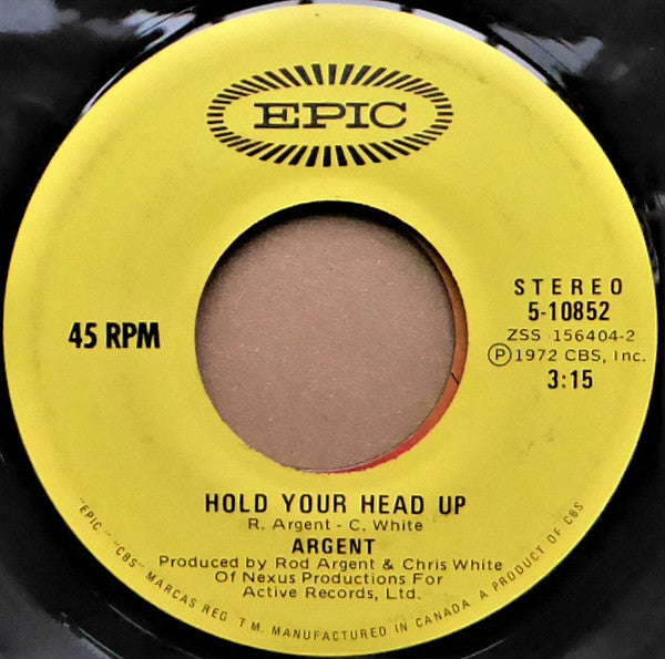 Argent - Hold Your Head Up / Closer To Heaven