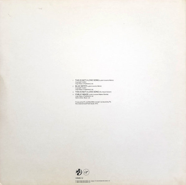 Public Image Limited - This Is Not A Love Song