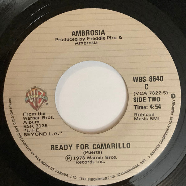 Ambrosia - How Much I Feel - 1978