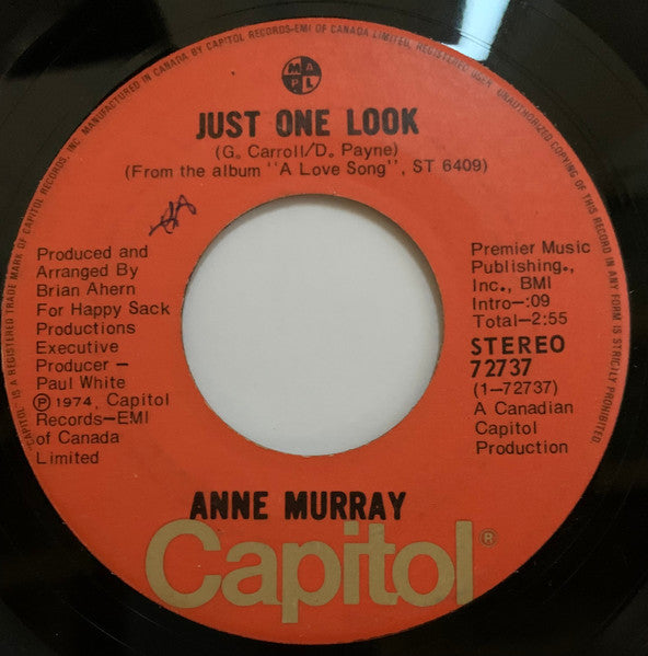 Anne Murray - Just One Look / Son Of A Rotten Gambler - 1974