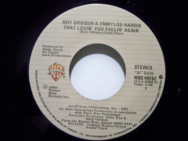 Roy Orbison - That Lovin' You Feelin' Again / Lola