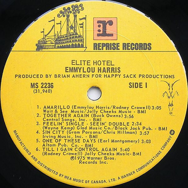 Emmylou Harris - Elite Hotel