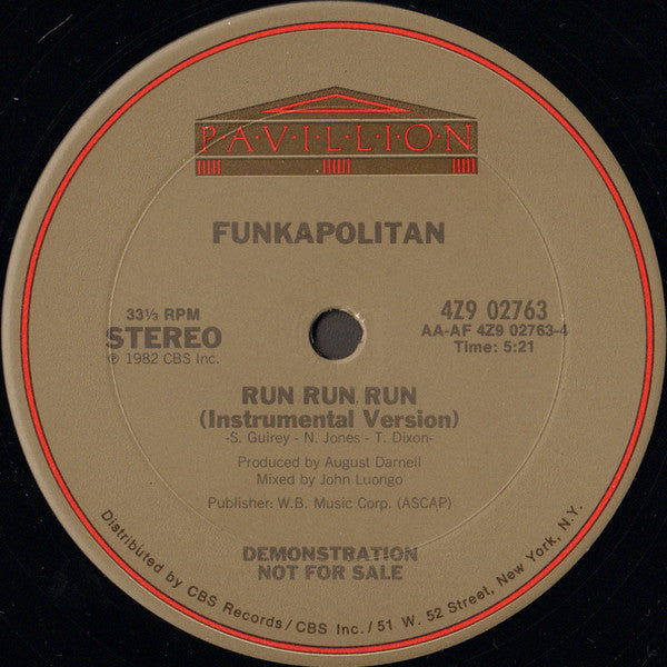 Funkapolitan - Run Run Run - 1982