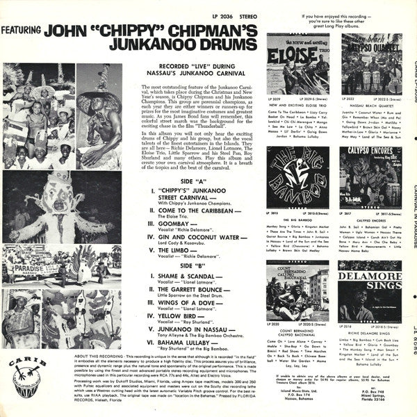 Various Featuring John Chipman's Junkanoo Champions - Carnival In Paradise -
