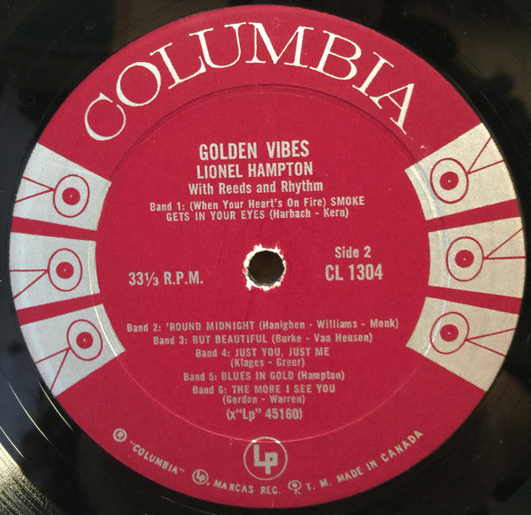 Lionel Hampton - Golden Vibes Vinyl Record