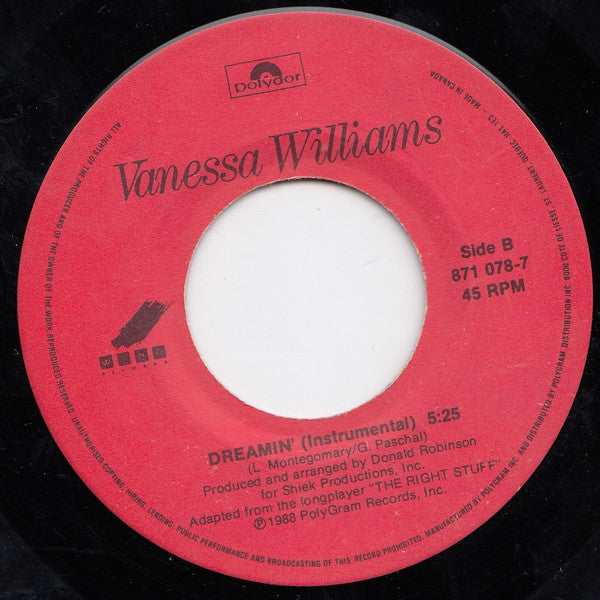 Vanessa Williams - Dreamin' - 1988