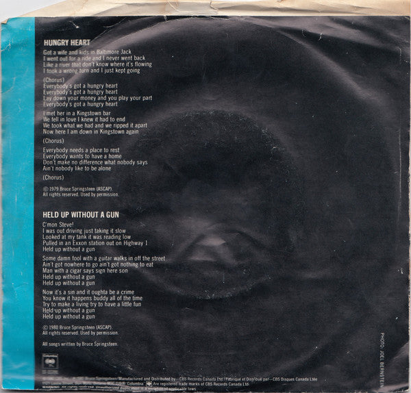 Bruce Springsteen - Hungry Heart / Held Up Without A Gun