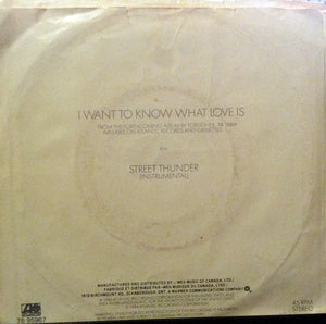 Foreigner - I Want To Know What Love Is