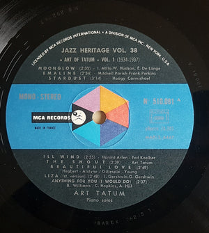 Art Tatum - Art Tatum 1 Piano Solos "Art Of Tatum" 1934-1937