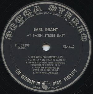 Earl Grant - Earl Grant At Basin Street East - 1962