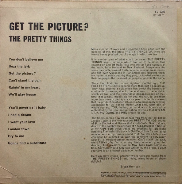 Pretty Things, The - Get The Picture? - 1965