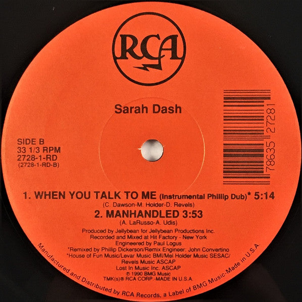 Sarah Dash - When You Talk To Me