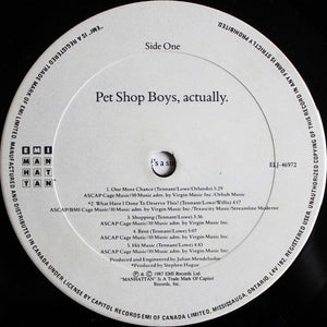Pet Shop Boys - Actually - 1987