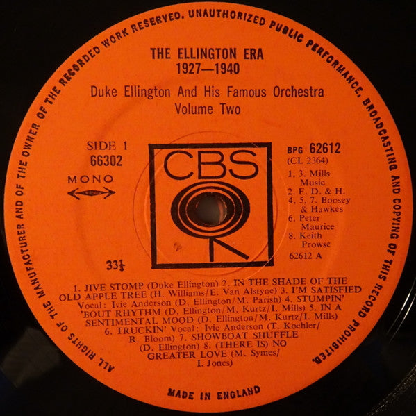Duke Ellington And His Orchestra - The Ellington Era, 1927-1940: Volume Two