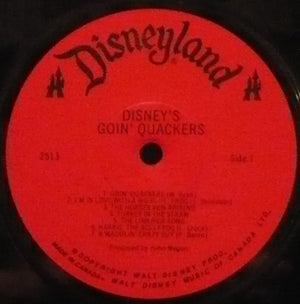 Willio & Phillio, Larry Groce And Disneyland Children's Sing-Along Chorus, The - Goin' Quackers! - 1980