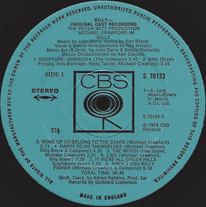 Michael Crawford - Billy — Original Cast Recording - 1974