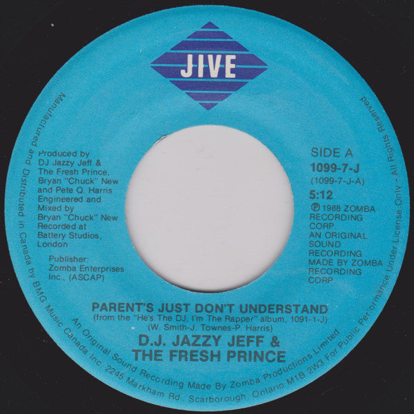 DJ Jazzy Jeff & The Fresh Prince - Parents Just Don't Understand