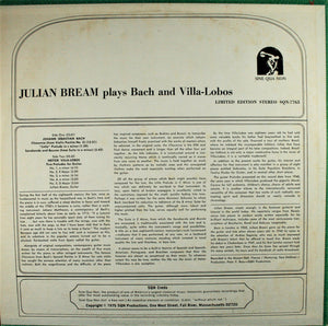Julian Bream - Julian Bream Plays Bach And Villa-Lobos