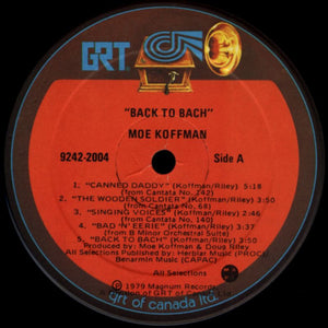 Moe Koffman - Back To Bach