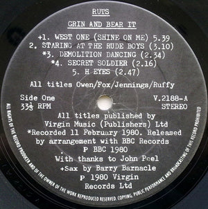 Ruts, The - Grin And Bear It - 1980