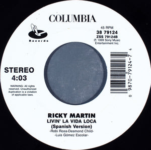 Ricky Martin - Livin' La Vida Loca - 1999