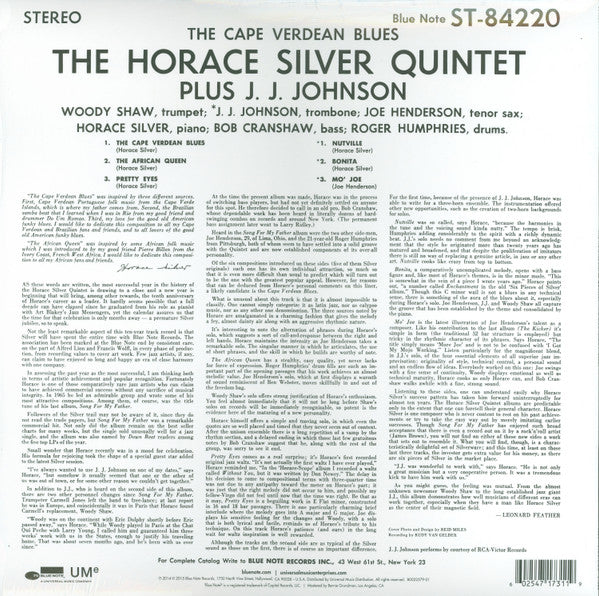 Horace Silver Quintet, The Plus J.J. Johnson - The Cape Verdean Blues - 2015