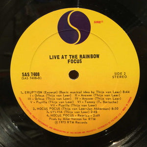 Focus - Live At The Rainbow - 1973