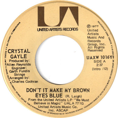 Crystal Gayle - Don't It Make My Brown Eyes Blue - 1977