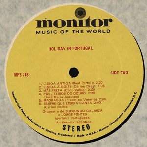 Orquestra De Shegundo Galarza Featuring Jorge Fontes - Holiday In Portugal -